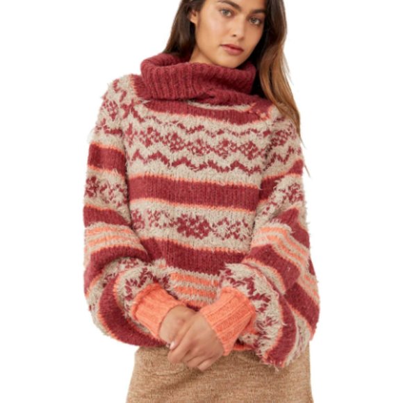 Free People Check Me Out Pullover Size XL NWT